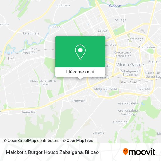 Mapa Maicker's Burger House Zabalgana