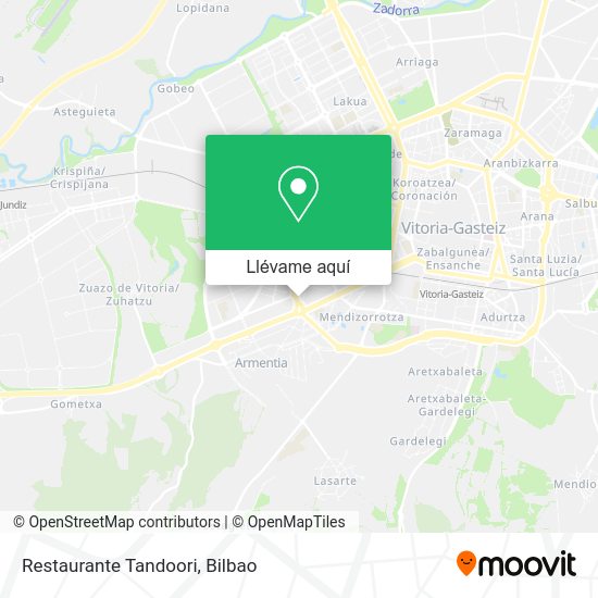 Mapa Restaurante Tandoori