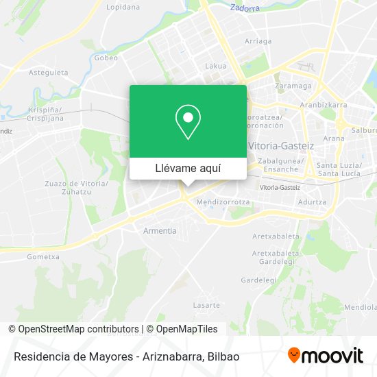Mapa Residencia de Mayores - Ariznabarra