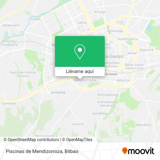 Mapa Piscinas de Mendizorroza