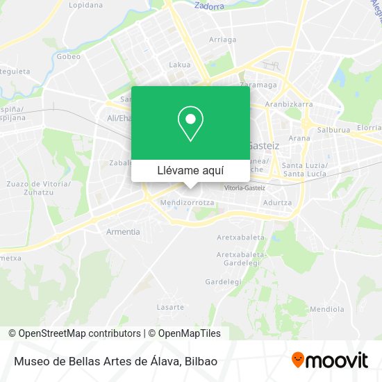 Mapa Museo de Bellas Artes de Álava