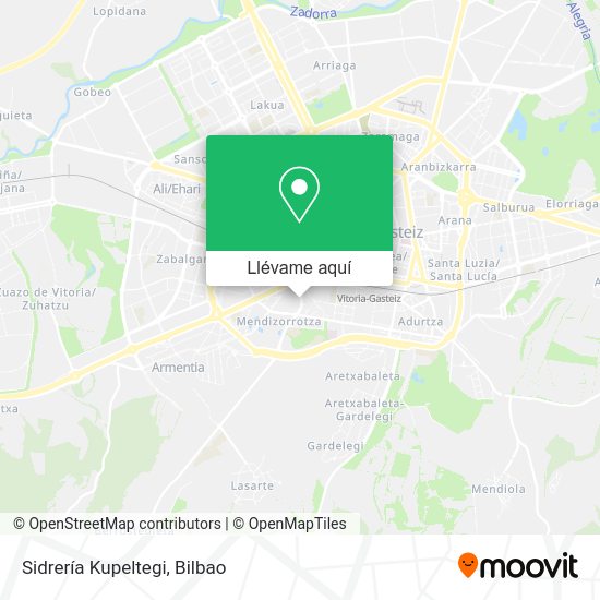 Mapa Sidrería Kupeltegi