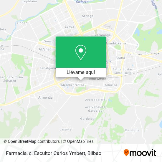 Mapa Farmacia, c. Escultor Carlos Ymbert