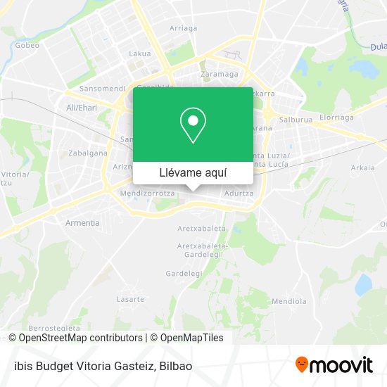 Mapa ibis Budget Vitoria Gasteiz