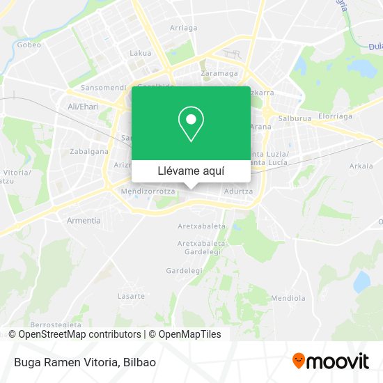 Mapa Buga Ramen Vitoria