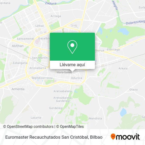 Mapa Euromaster Recauchutados San Cristóbal