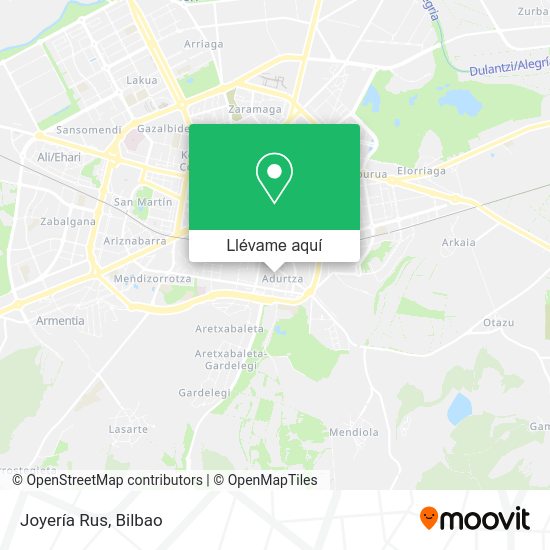 Mapa Joyería Rus