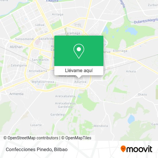 Mapa Confecciones Pinedo