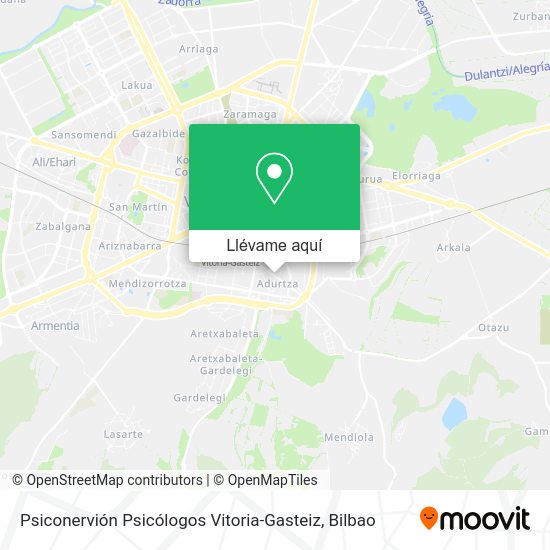 Mapa Psiconervión Psicólogos Vitoria-Gasteiz