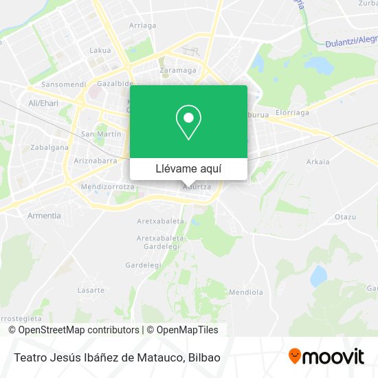 Mapa Teatro Jesús Ibáñez de Matauco
