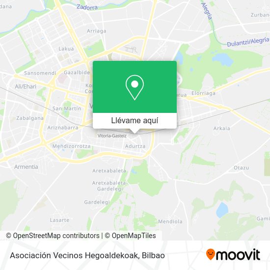 Mapa Asociación Vecinos Hegoaldekoak