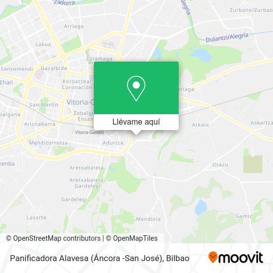 Mapa Panificadora Alavesa (Áncora -San José)