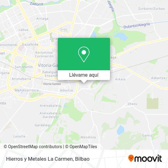 Mapa Hierros y Metales La Carmen