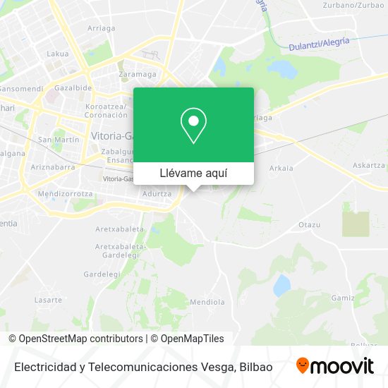Mapa Electricidad y Telecomunicaciones Vesga