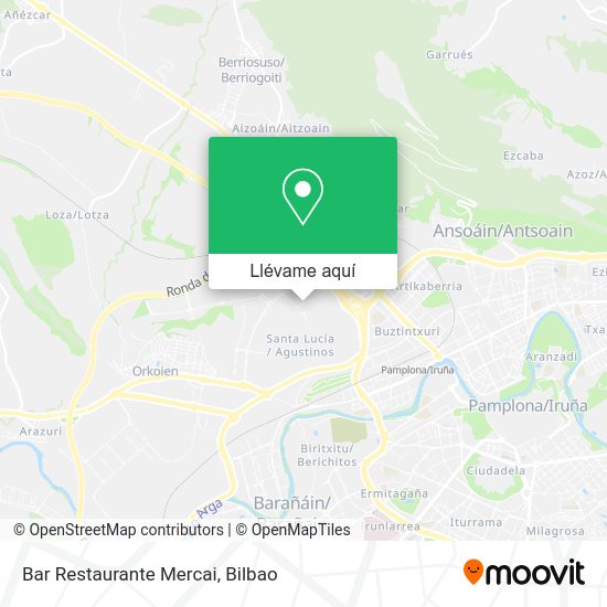 Mapa Bar Restaurante Mercai