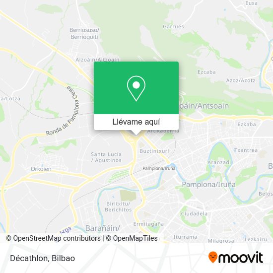 Mapa Décathlon