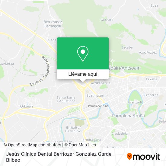 Mapa Jesús Clínica Dental Berriozar-González Garde