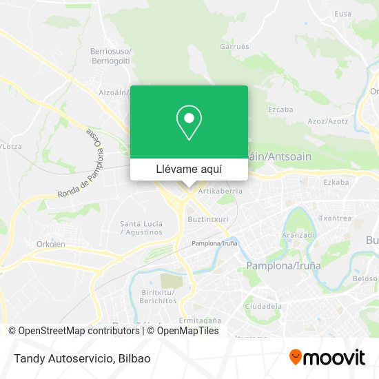 Mapa Tandy Autoservicio