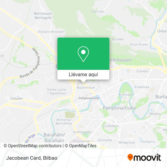 Mapa Jacobean Card