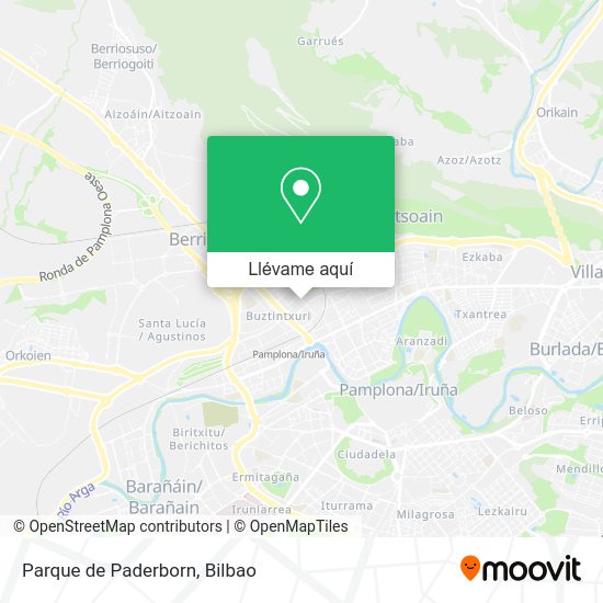 Mapa Parque de Paderborn