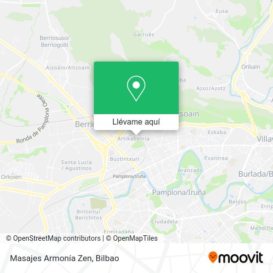 Mapa Masajes Armonía Zen