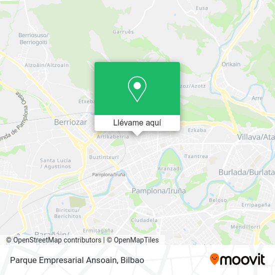 Mapa Parque Empresarial Ansoain