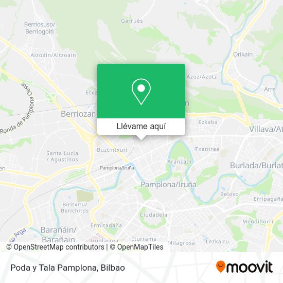 Mapa Poda y Tala Pamplona