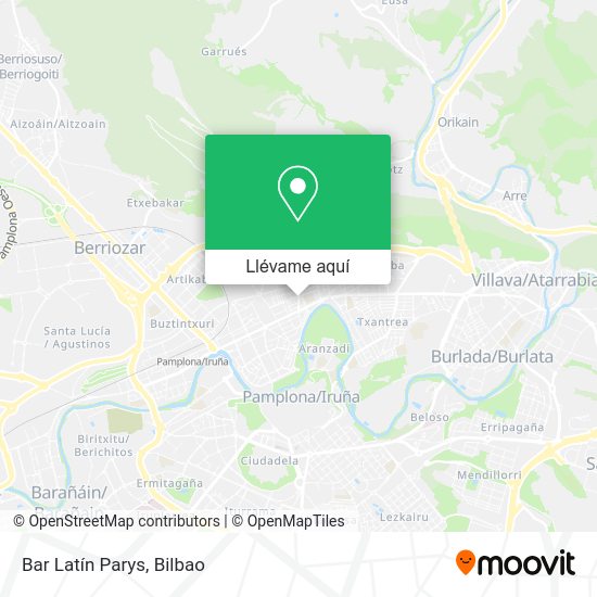 Mapa Bar Latín Parys