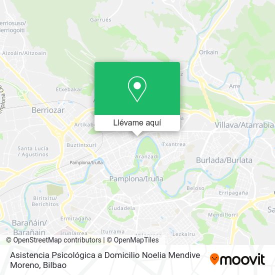 Mapa Asistencia Psicológica a Domicilio Noelia Mendive Moreno