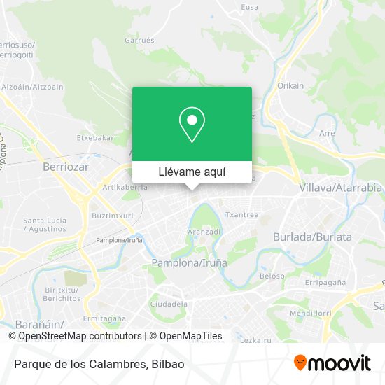 Mapa Parque de los Calambres