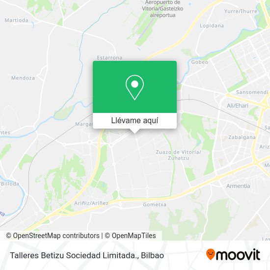 Mapa Talleres Betizu Sociedad Limitada.