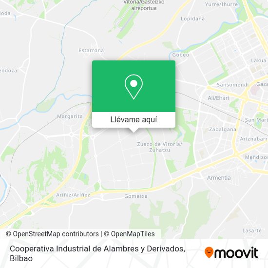 Mapa Cooperativa Industrial de Alambres y Derivados