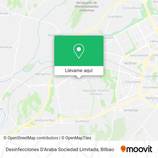 Mapa Desinfecciones D'Araba Sociedad Limitada