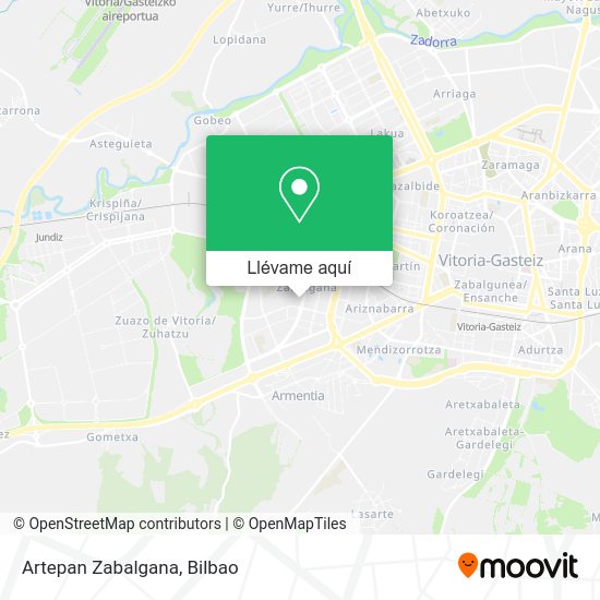 Mapa Artepan Zabalgana