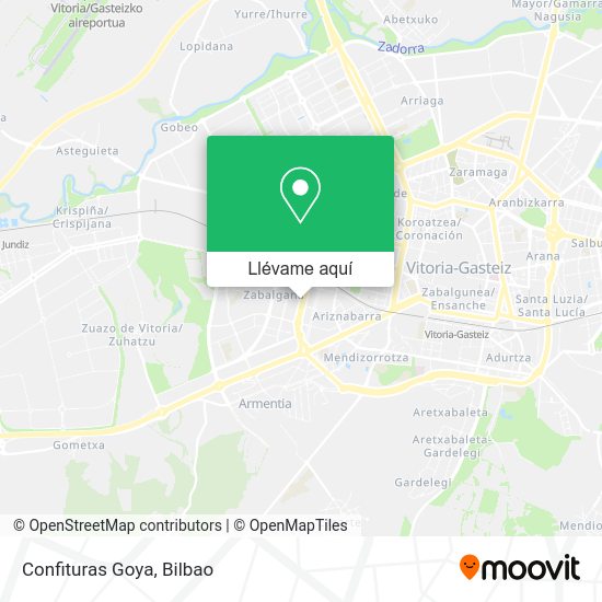 Mapa Confituras Goya
