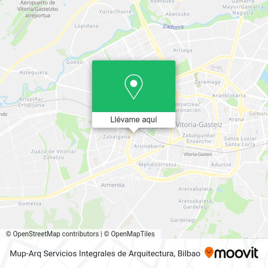 Mapa Mup-Arq Servicios Integrales de Arquitectura