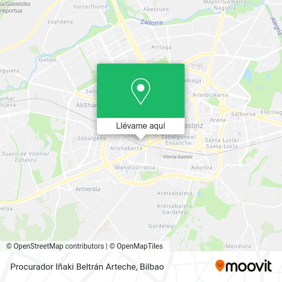 Mapa Procurador Iñaki Beltrán Arteche