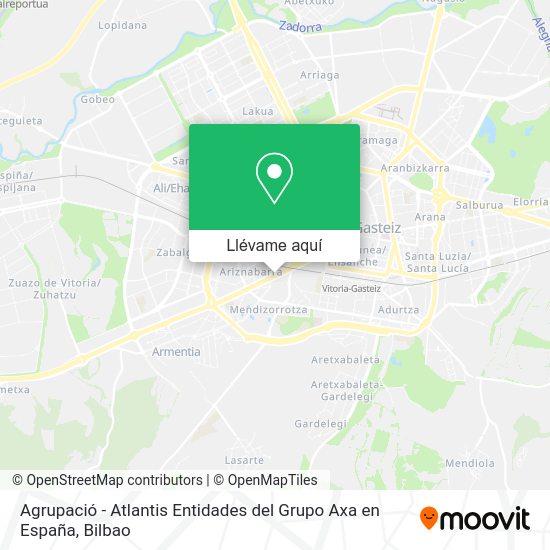 Mapa Agrupació - Atlantis Entidades del Grupo Axa en España
