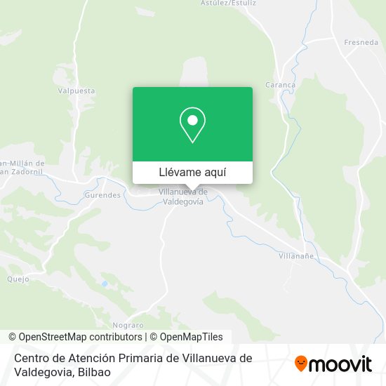 Mapa Centro de Atención Primaria de Villanueva de Valdegovia