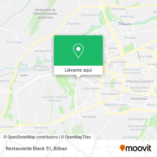 Mapa Restaurante Black 51