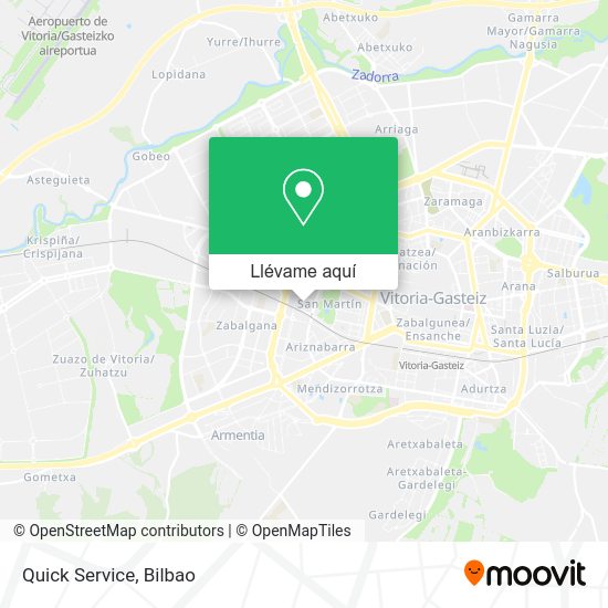 Mapa Quick Service