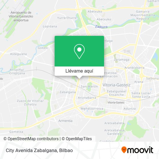 Mapa City Avenida Zabalgana