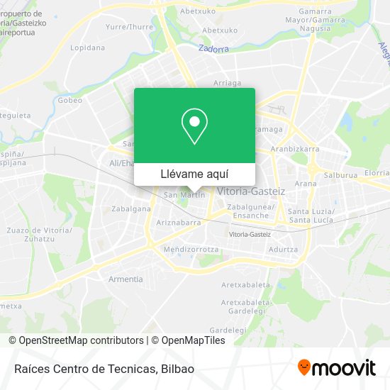 Mapa Raíces Centro de Tecnicas