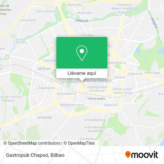 Mapa Gastropub Chapoó
