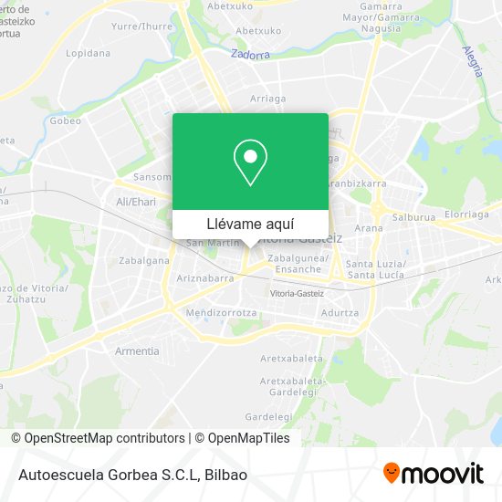 Mapa Autoescuela Gorbea S.C.L