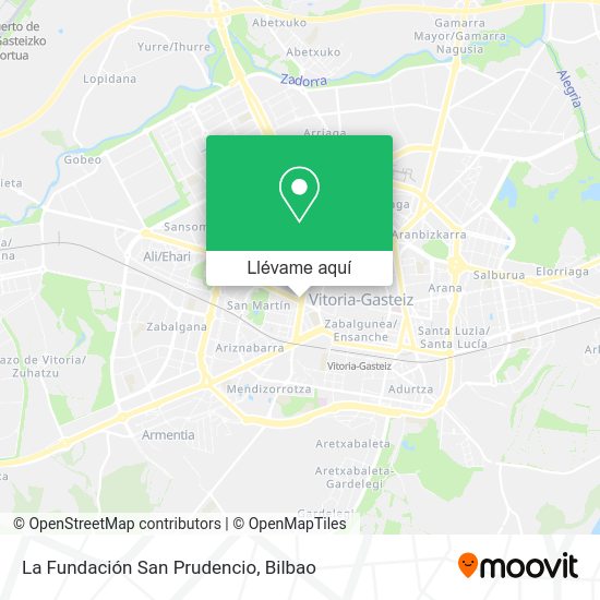 Mapa La Fundación San Prudencio