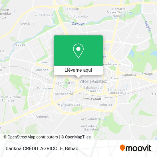 Mapa bankoa CRÉDIT AGRICOLE