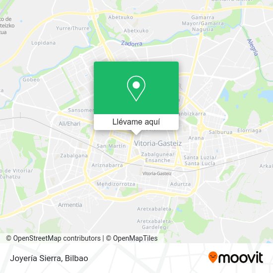 Mapa Joyería Sierra