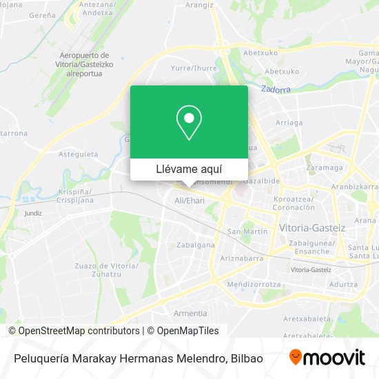 Mapa Peluquería Marakay Hermanas Melendro
