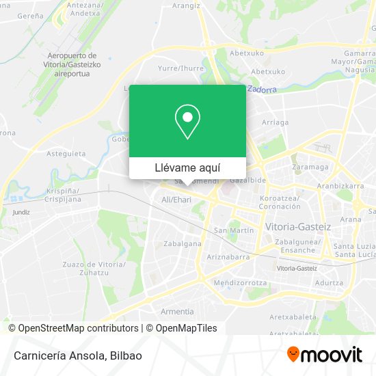 Mapa Carnicería Ansola
